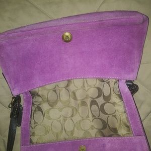 Genuine Suede Pink Shoulder Bag
